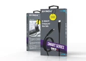 Syrox C140TT 100W PD 1.21mt Type-C Şarj & Data Kablosu - Siyah - 2