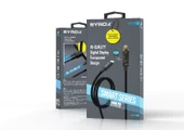 Syrox C141TL 30W PD 1.21mt Dijital Ekranlı Örgülü Lightning Şarj & Data Kablosu - Siyah - 2
