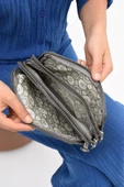 Klinkır Kumaş Mini Çapraz Askılı Kadın Çanta 571 Collection Yağmur Geçirmez El Çantası 20*10 Cm - 5