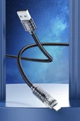 Hoco U122 1.2M Lantern USB to Lightning Şarj Data Kablosu thumbnail 7