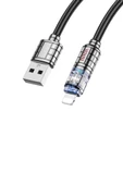 Hoco U122 1.2M Lantern USB to Lightning Şarj Data Kablosu thumbnail 6