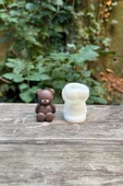 Mini Ayıcık Silikon Mum Kalıbı - 1