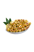 Yöre Domat Biberli Jumbo Yeşil Zeytin Cam Kavanoz 2 X 550 gr (181-200 KALİBRE) - 2