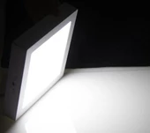 Maxled 12w Sıva Üstü Siyah Kasa Kare Led Panel Armatür 3000K Günışığı - 2