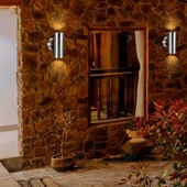 Maxled GU10 Duylu Saten Çift Yönlü Silindir Bahçe Aplik MX-2072 thumbnail 5