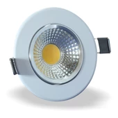 Maxled 5W Yuvarlak Cob Led Armatür Beyaz Kasa Günışığı thumbnail 1