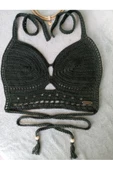 MAM Vip Handmade Nefti Yeşil Crop Top Büstiyer - 6