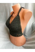 MAM Vip Handmade Nefti Yeşil Crop Top Büstiyer - 5