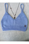 MAM Vip  Handmade Mavi Crop Top Büstiyer - 5