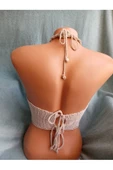 MAM Vip Handmade Bej Crop Top Büstiyer - 3