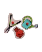 Ahşap Tutmalı Bahçe Aletleri Puzzle ONY139 Playwood - 2