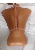 MAM Gül Kurusu Rengi Handmade Crop Top Büstiyer - 3