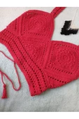 MAM Vip Handmade Kırmızı Crop Top Büstiyer - 1