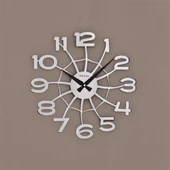 Regal 1158S Lazer Kesim Örümcek Ağı Kromaj 39Cm dekoratif duvar saati - 1