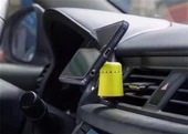 Renkli Mini araç telefon tutucu Sarı - 1