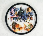 STARWARS YKC 216-Duvar Saati Siyah thumbnail 1