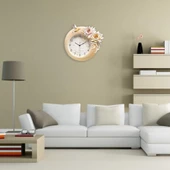 Regal 1008 P Ultıma Çiçek ve Kuş Desenli 40Cm dekoratif duvar saati thumbnail 3