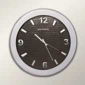 Regal 0085 SD Metal Kasa 41 Cm. Düz Deri Kadran dekoratif duvar saati - 1