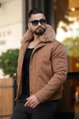 ERKEK YAKASI KÜRKLÜ KAŞE MONT - 6