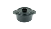 Taşev T1794 Caste Mini Güveç Döküm Tencere Mat siyah 10 cm - 1