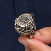 Hasbiyallah Hat Yazılı 925 Gümüş Yüzük thumbnail 6