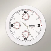 Regal 0085 WWT Metal Kasa 41 Cm. Beyaz Dünya modern duvar saati - 1