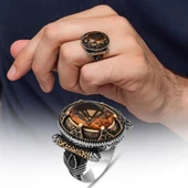 Zultanit Taşlı 925 Gümüş Erkek Yüzük thumbnail 1