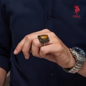 Kaplan Gözü Oval Taşlı 925 Gümüş Yüzük thumbnail 5