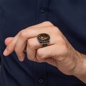 Zultanit Taşlı 925 Gümüş Erkek Yüzük thumbnail 4