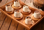 Bambum B0173 Ottoman - 6 Kişilik Kahve Takımı Sade - 2