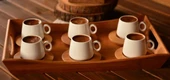 Bambum B0173 Ottoman - 6 Kişilik Kahve Takımı Sade - 1