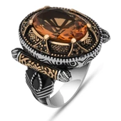 Zultanit Taşlı 925 Gümüş Erkek Yüzük thumbnail 2