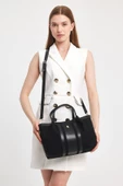 Noche Bag - Havana Model Kumaş Detaylı Kadın El Çantası - 8