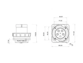 Bemis IP67 CEE Norm 5/63A Makine Fiş 380V-450V BC1-4505-7114 - 2