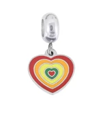 Çelik Kalp Charm Aksesuar - 1