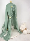 Pamuka Tül Cibinlik Deluxe Sage Green - 4