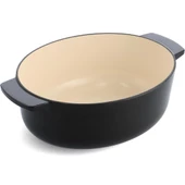 KitchenAid CC006064-001 5.6 Litre 30 cm. Oval Döküm Demir Tencere - Siyah - 2