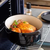 KitchenAid CC006064-001 5.6 Litre 30 cm. Oval Döküm Demir Tencere - Siyah - 5