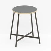 Eportatif Mutfak Masası Oval Tabure Takımı Masa Sandalye Takımı Füme 1475 thumbnail 8