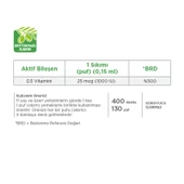Eczacıbaşı Dynavit Vitamin D3 1000 IU Takviye Edici Gıda Sprey 20 ml - 2
