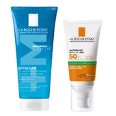 La Roche Posay Yağlı Ciltler için Parlama Karşıtı Bakım ve Güneş Koruma Seti - 1