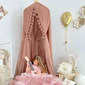 Pamuka Tül Cibinlik Deluxe Pinkish Brown - 1