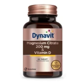 Eczacıbaşı Dynavit Magnesium Citrate 200 mg- Vitamin D Takviye Edici Gıda 60 Tablet - 2