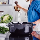 KitchenAid CC006064-001 5.6 Litre 30 cm. Oval Döküm Demir Tencere - Siyah - 4