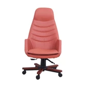 Breda Ahşap Taba Deri Makam Koltuğu thumbnail 2