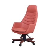 Breda Ahşap Taba Deri Makam Koltuğu thumbnail 1