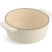 KitchenAid CC006059-001 5.2 Litre 26 cm. Döküm Demir Tencere - Krem - 2