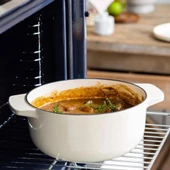 KitchenAid CC006059-001 5.2 Litre 26 cm. Döküm Demir Tencere - Krem - 6