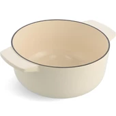 KitchenAid CC006056-001 3.3 Litre 22 cm. Döküm Demir Tencere - Krem - 2