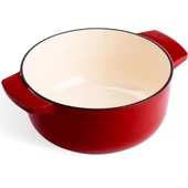 KitchenAid CC006057-001 3.3 Litre 22 cm. Döküm Demir Tencere - Kırmızı - 2